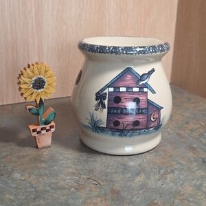 Decorative Cream Ceramic Candle Holder